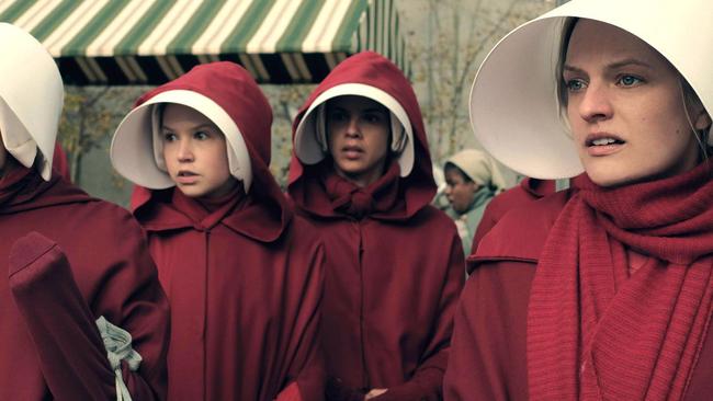 A scene from Hulu’s adaptation of <i>The Handmaid’s Tale</i>.