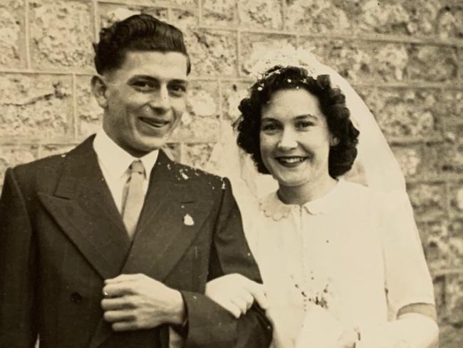 The late Shirley Rae Williams and her husband Max Williams on their wedding day. Picture contributed by their granddaughter Melissa Hams.