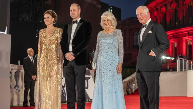 Prince William and Catherine, Duchess of Cambridge (left) will take on more responsibility when Prince Charles becomes king. Picture: Jack Hill/AFP