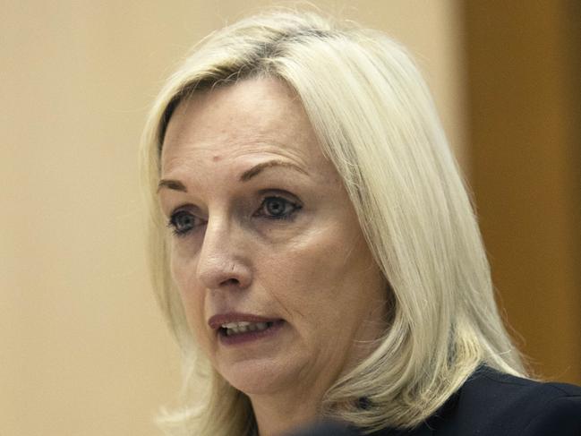 CANBERRA, AUSTRALIA-NCA NewsWire Photos: 22 OCTOBER 2020.Australia Post chief executive Christine Holgate during Senate estimates in Canberra.Picture: NCA NewsWire / Gary Ramage