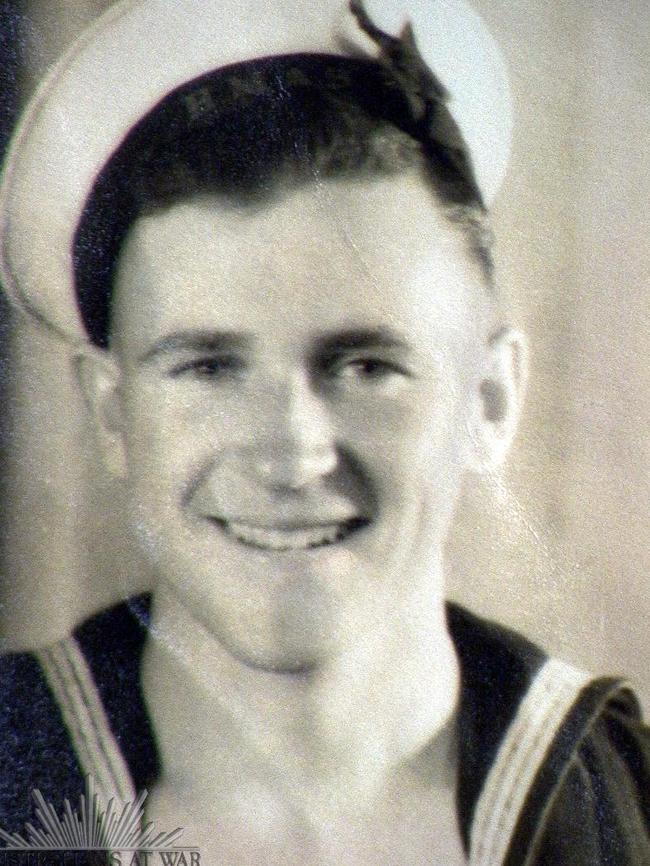 An undated portrait of Victor 'Ray' Leonard, who served on the HMAS Armidale.