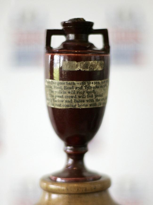 The original cricket 'Ashes Urn'. Picture: AFP/Shaun Curry