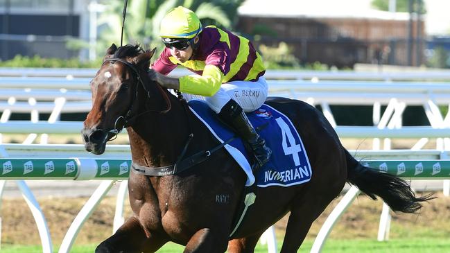 Numerian wins the Q22 with Tommy Berry in the saddle in June. Photo: Grant Peters/Trackside Photography.