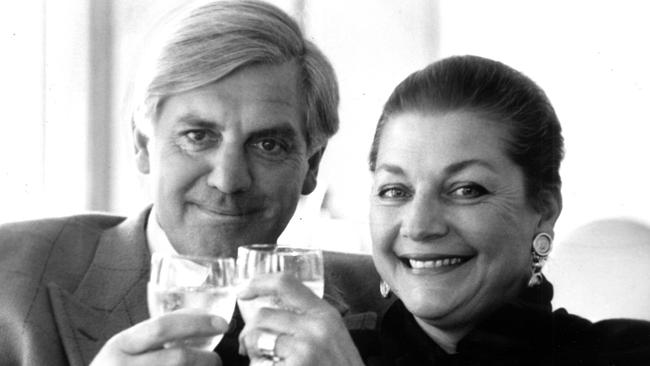 Maggie Tabberer and former husband Richard Zachariah in 1991.