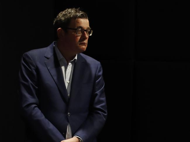 MELBOURNE, AUSTRALIA - NewsWire Photos SEPTEMBER 5, 2020:   Victorian Premier Daniel Andrews looks on during a press conference in Melbourne, Victoria. Picture: NCA NewsWire / Daniel Pockett