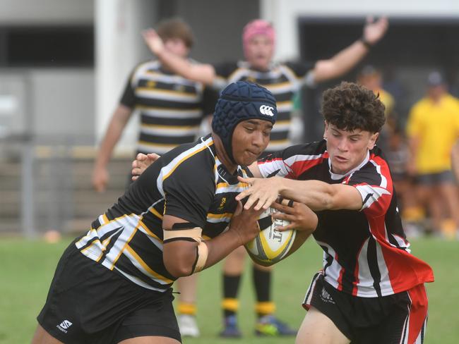 QLD Rugby Union State Championships (17-18 years boys) at the Townsville Sports Precinct. Saturday May 24. Wide Bay against Capricorn. Picture: Evan Morgan