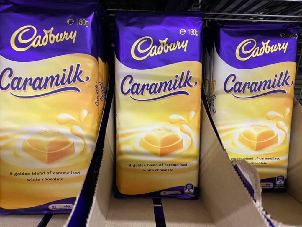 It is being compared to the cult Cadbury Caramilk block. Picture: Facebook