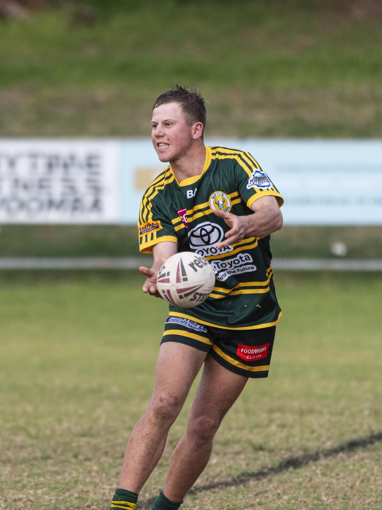 Jack Phelan for Wattles vs Southern Suburbs in TRL under-19 round 15 rugby league at Gold Park, Saturday, July 27, 2024. Picture: Kevin Farmer