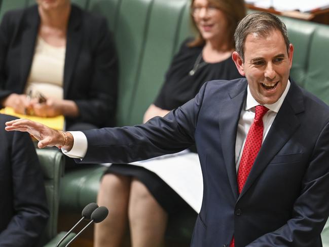 CANBERRA, AUSTRALIA - MAY 11: Treasurer Jim Chalmers during Question time at Parliament House in Canberra.. Picture: NCA NewsWire / Martin Ollman