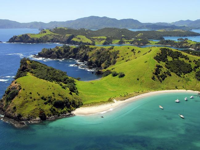 Bay of Islands, New Zealand. Cruise operators and travel agents said they would like cruises to be permitted to operate in the trans-Tasman travel bubble. Picture: Supplied