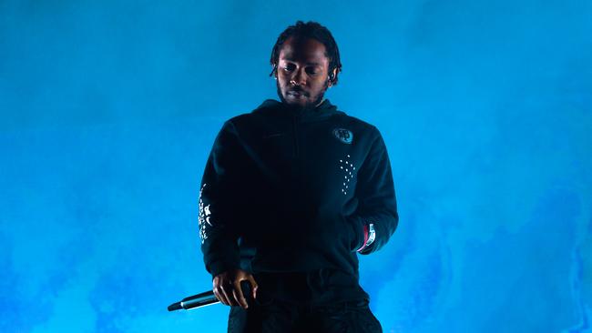 Kendrick Lamar at Splendour in the Grass. Picture: Ian Laidlaw