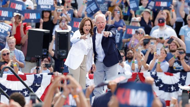 The Harris campaign team was looking for someone who would give moderate Republicans “a place to go” — and feared they would not accept another woman on the ticket. Picture: Kamil Krzayczynski/AFP