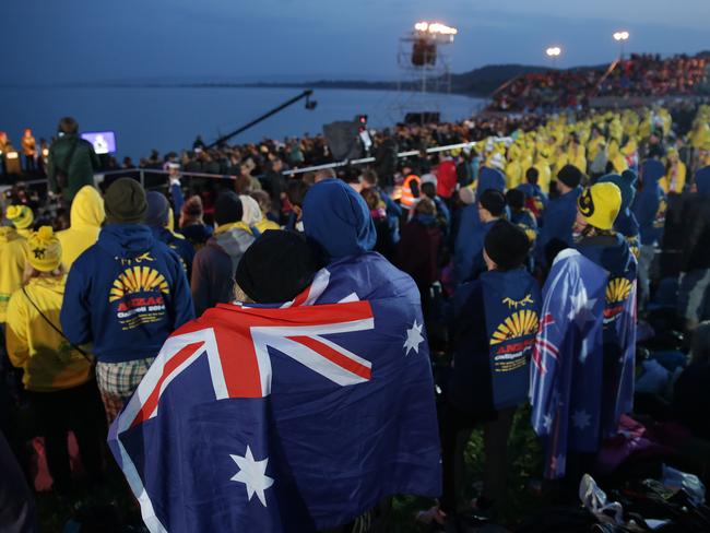 The dawn service at Gallipoli ... Turkey looks to the battle in an entirely different light. Picture: Ella Pellegrini