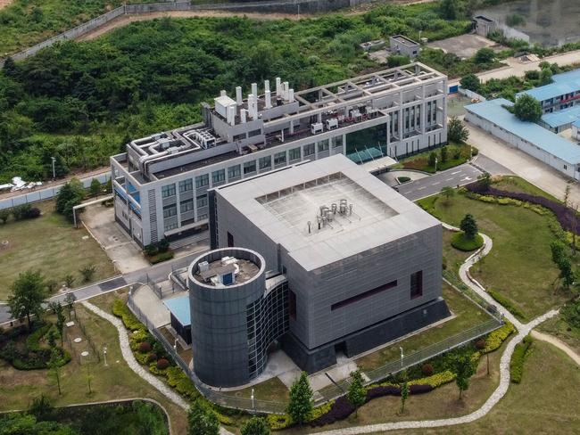 This aerial view shows the P4 laboratory on the campus of the Wuhan Institute of Virology in Wuhan in China's central Hubei province. Picture: AFP