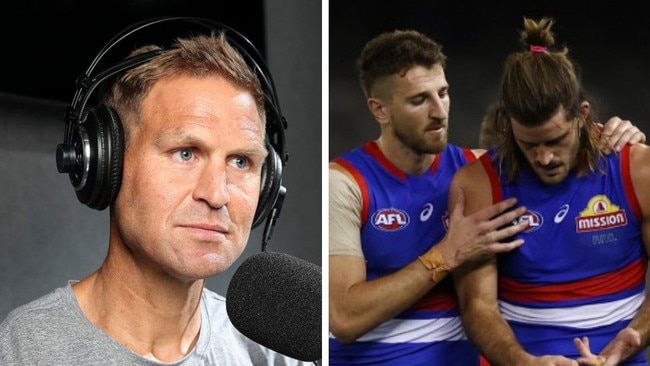 Kane Cornes didn't see eye-to-eye with Josh Bruce. Picture: Getty Images