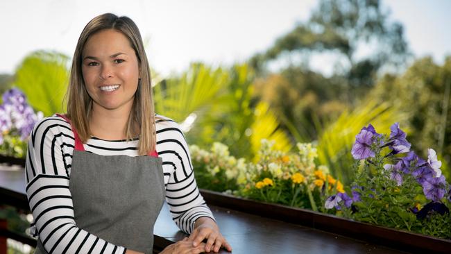 Birds and Bees Cafe owner Valentina Castrillon at the Everton Hills venue. Photo: Dominika Lis