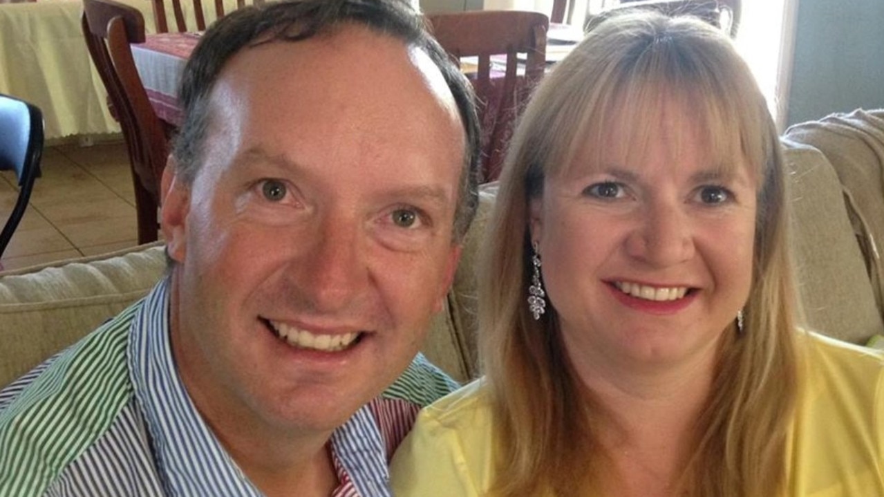 Walcha sheep grazier Mathew Dunbar with partner Natasha Beth Darcy, who has been charged with his murder.