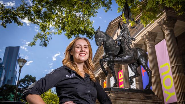 Elizabeth Doidge, CFMEU official and City of Melbourne councillor, who met with an adviser to Planning Minister Sonya Kilkenny. Picture: Jake Nowakowski