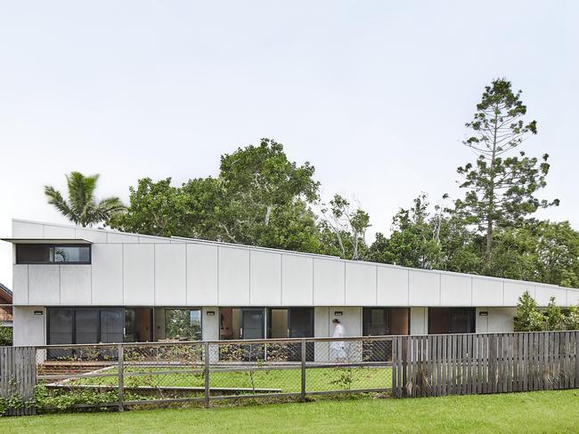 This home in Ocean Shores, designed by Brisbane-based architecture firm Atelier Chen Hung, featured on Grand Designs Australia. It is now being leased as a holiday home.