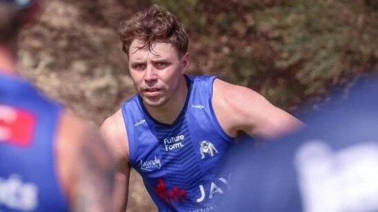 Former South Sydney player Blake Taaffe at Bulldogs training. Pic: Instagram