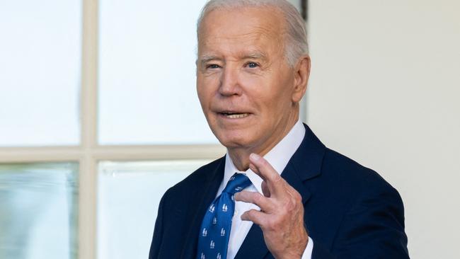 Mr Biden at the White House today. Picture: Saul Loeb/AFP