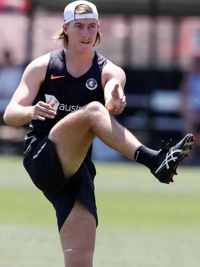 Will Setterfield at Carlton training. Picture: Michael Klein