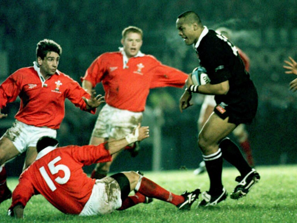 Jonah Lomu against Wales A match in Pontypridd, Wales in 1997.