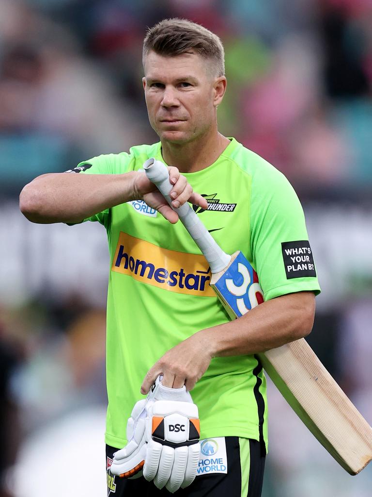 David Warner knows he’s the top dog. (Photo by Brendon Thorne/Getty Images)