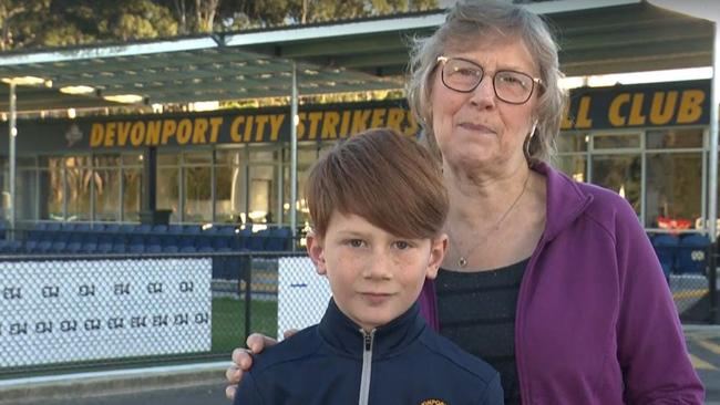 Luca appeared on Today with grandma Joy. Picture: Today/Channel 9