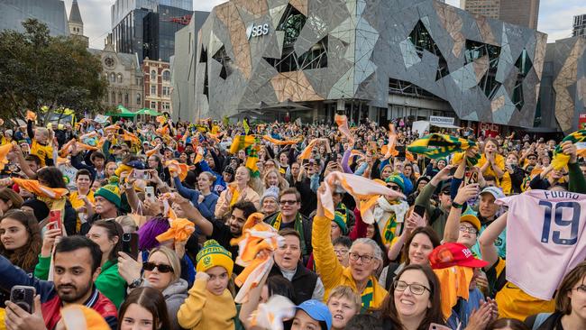 Fans have not been happy with the broadcast of the A-Leagues, but the Matildas were a hit. Picture: Jason Edwards