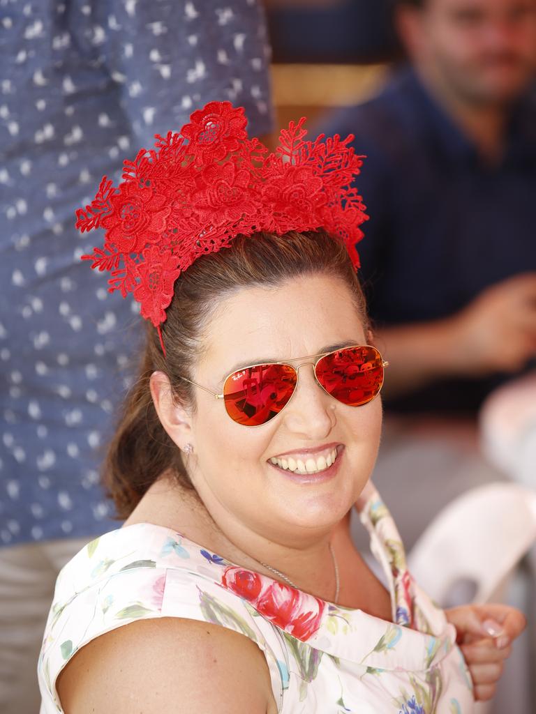 Mary Ellen Fitzpatrick enjoy the 2019 Darwin Cup. Picture: GLENN CAMPBELL