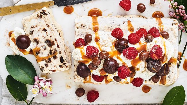 Fruitcake ice cream loaf. Picture: Jeremy Simons