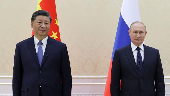 Xi Jinping’s flirtation with Vladimir Putin meant China missed a historic opportunity to reset relations with the West post-Trump. Picture: AFP