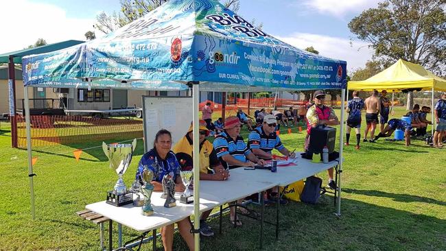 Volunteers at Southwest Queesland Emus rugby league carnival.