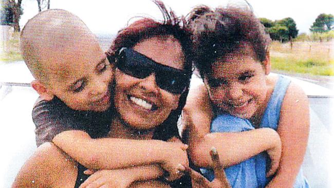 Adeline Yvette Wilson-Rigney, her son Korey Lee Mitchell (left) and daughter Amber Rose Rigney (right). Picture: Supplied.