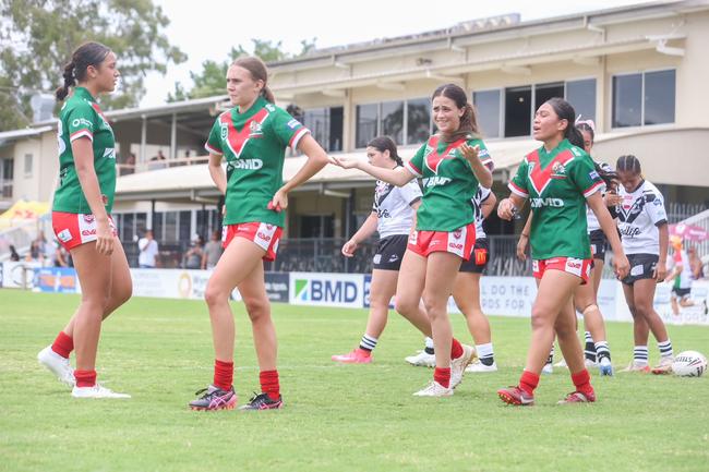 Harvey Norman under-17s action between Wynnum Manly and Souths Logan. Picture: Steve Archer.