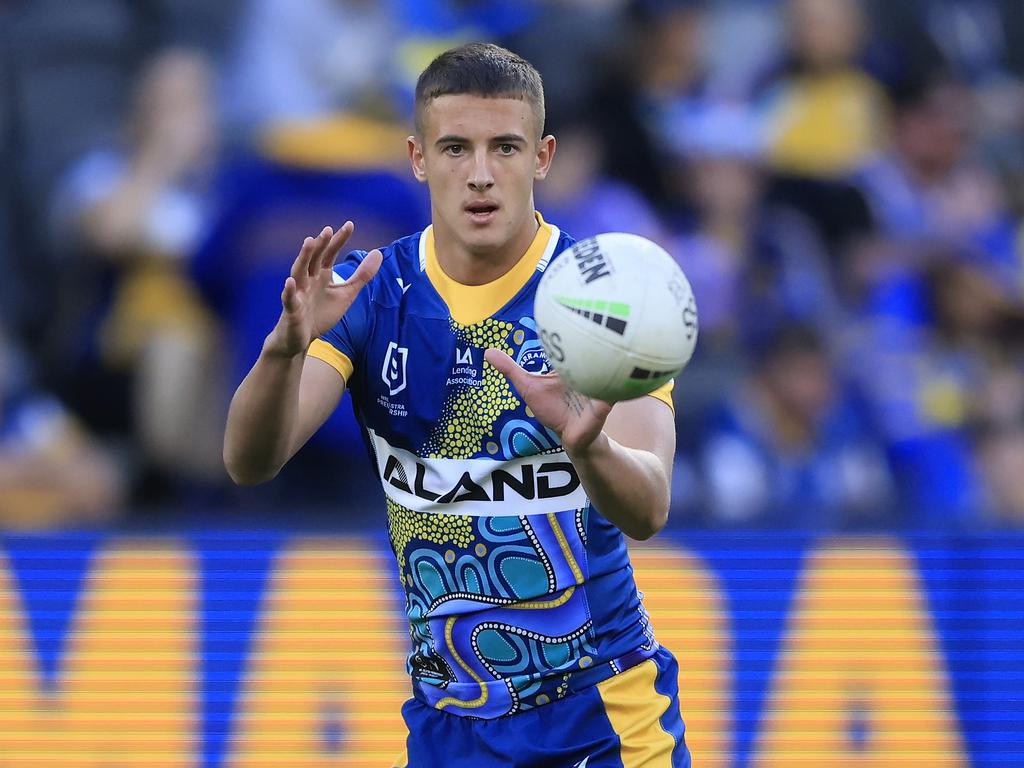 Jakob Arthur is being asked to do a big task for the Eels in the absence of Mitch Moses. Picture: Mark Evans/Getty Images