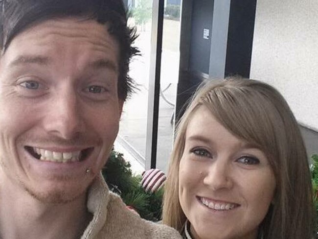 Katie Haley, 29, (right) was found dead in her Fairfield Crescent home at Diggers Rest on Friday night. Her partner Shane, 28, (left) is assisting police. Picture: Supplied