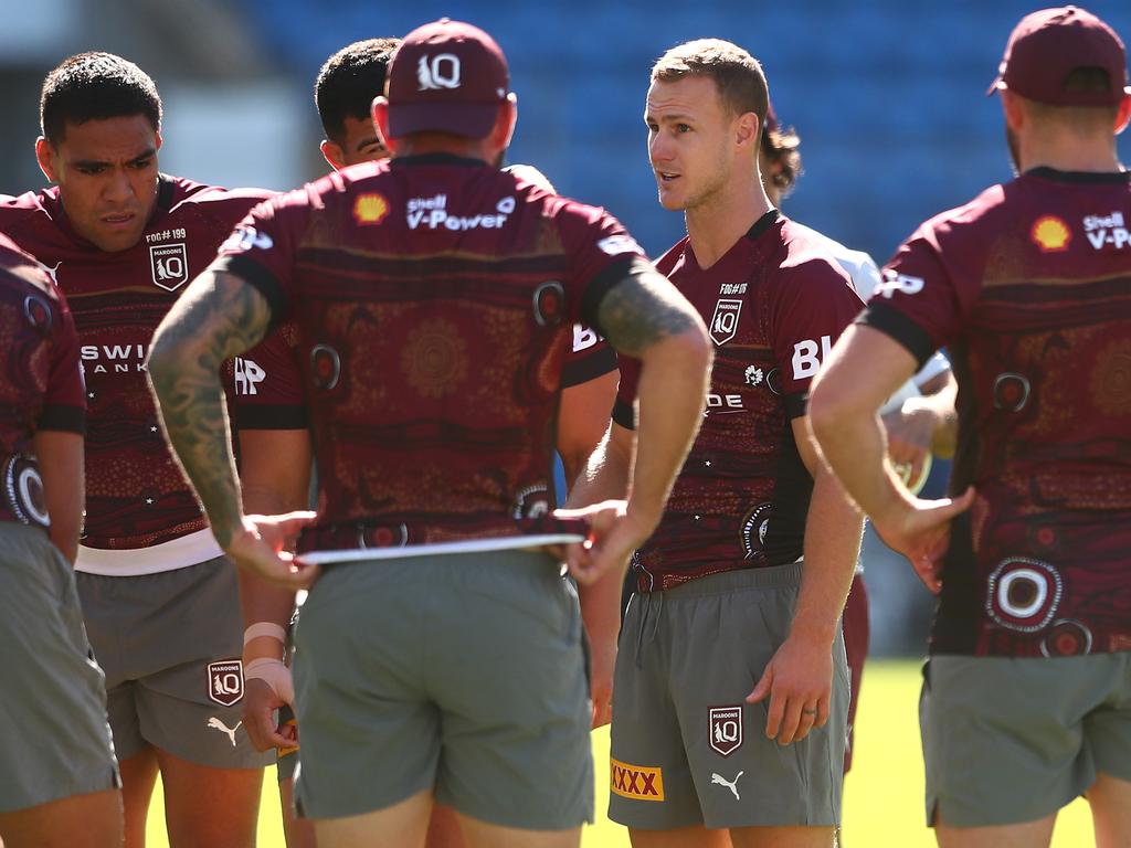 The Maroons flew to Townsville on Monday ahead of Origin I. (Photo by Chris Hyde/Getty Images)