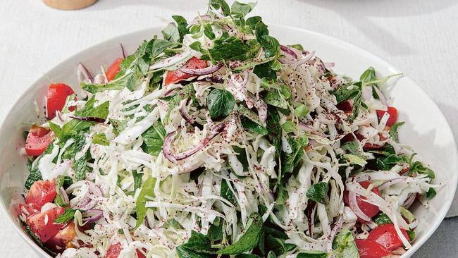 A Lebanese cabbage salad by Karima Hazim Chatila and Sivine Tabbouch.