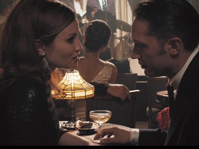 Howling misjudgment: Tom Hardy (as Reggie Kray) and Emily Browning (as Frances Shea) in Legend.