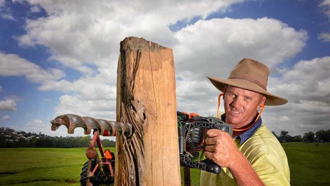 OPPORTUNITIES GROWING: Fencing contractor Doug Roe is part of a labour-intensive industry Cr Glen Hartwig would like to see grow. Picture: Renee Albrecht