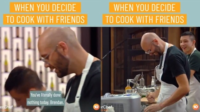 Brendan and Reece on MasterChef