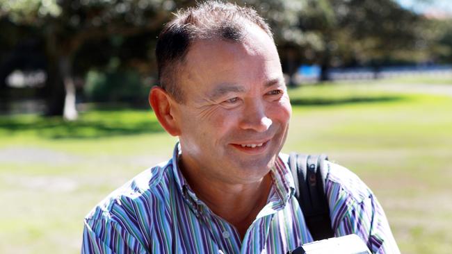 Former Wallabies coach Eddie Jones during a NSW Waratahs Super 15 RU team training session at Moore Park, Sydney.