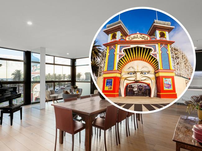 Canva art St Kilda postcard yarn - for Herald Sun Real Estate