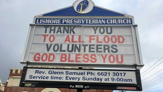 St Paul's Church in Keen Street went completely under in the 2017 Lismore Floods. Picture: Sophie Moeller