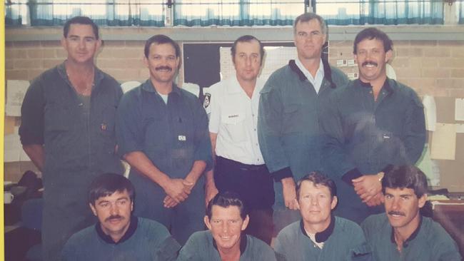 That was the TRG training cell 1986. Back left to right. Don McPherson. Bob Brown. (Unknown in white shirt) Bill Matson. (Unknown) Front L to R. Denis Collinson. Dennis Read. Barry Lansdown. Edward Trindall