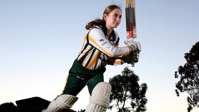 Angelina Genford has the cricketing world at her feet. Picture: Robert Pozo