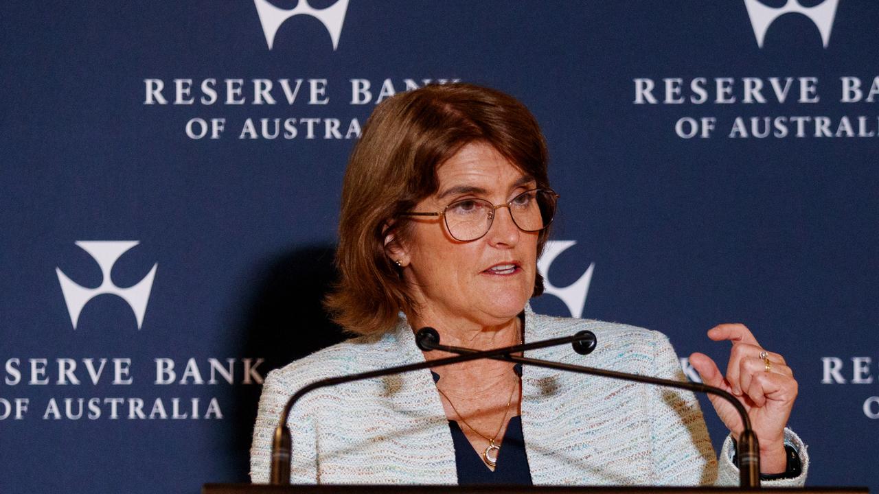 Reserve Bank governor Michele Bullock may not signal a rate cut until May next year. Picture: NewsWire / Nikki Short