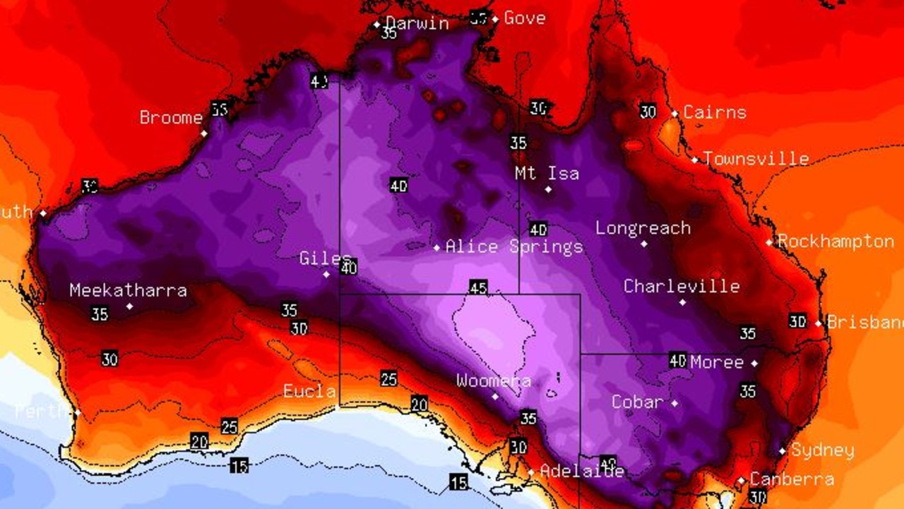 Australia weather Extreme heatwave to sweep the nation Herald Sun